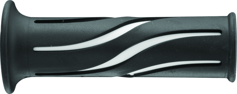BikeMaster 7/8in Wave Grips - Black/White 105937