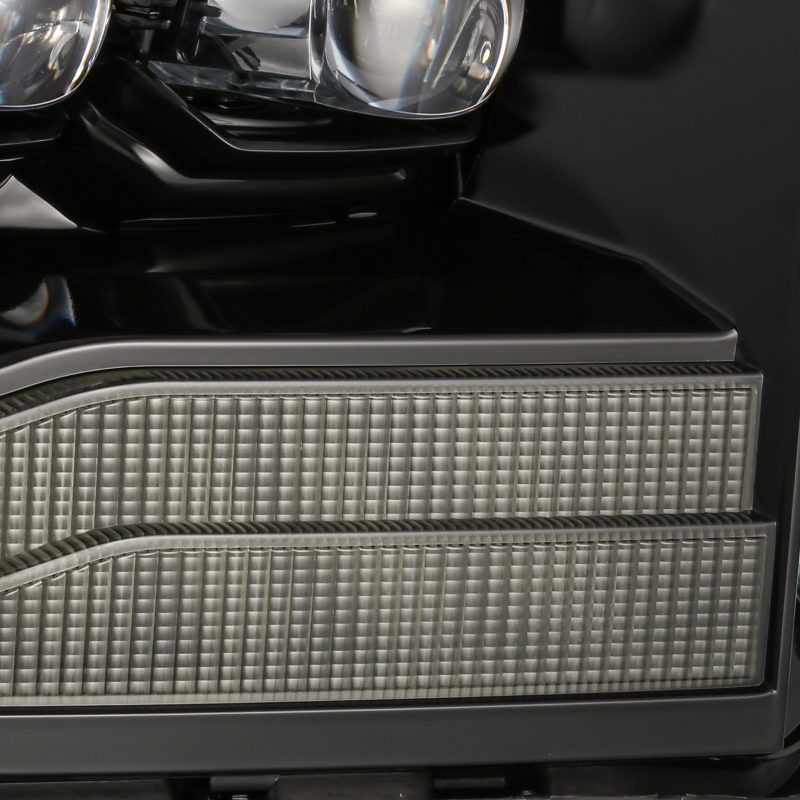 AlphaRex 06-08 Ram 1500HD NOVA LED Proj Headlights Plnk Style Alpha Blk w/Seq Signal/DRL/Amber LED 880538 *Discontinued