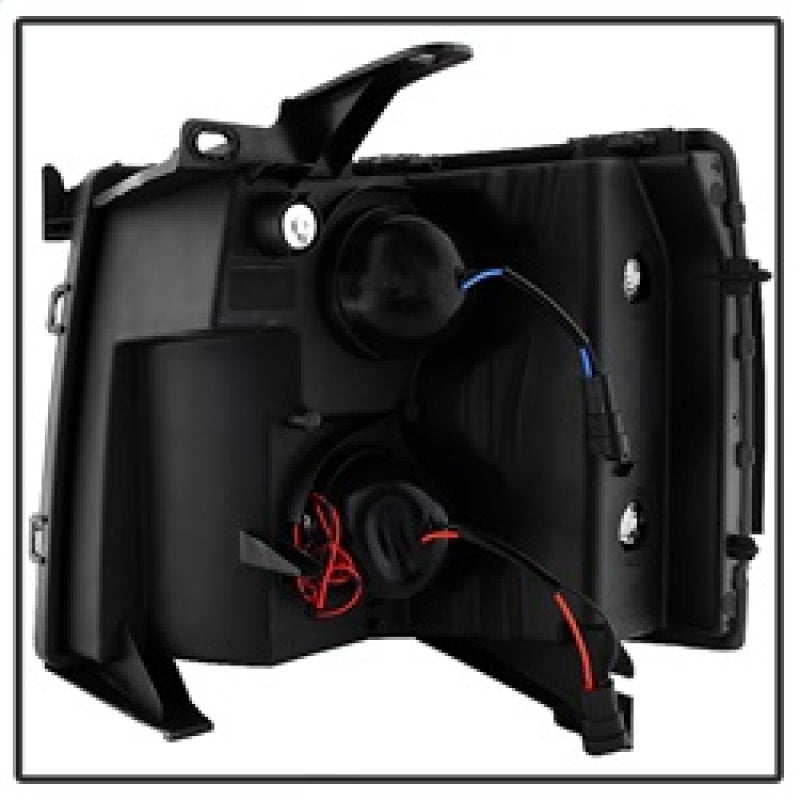 SPYDER Xtune Chevy Silverado 1500/2500/3500 07-13 Projector Headlights Black PRO-JH-CS07-LED-BK 9027796
