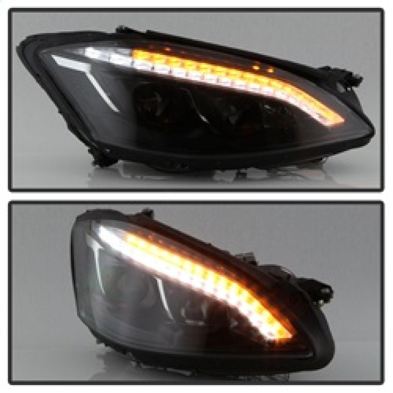 Spyder Mercedes W221 S Class 07-09 Headlights - HID Model Only - Black PRO-YD-MBW22107-HID-DRL-BK 5083890
