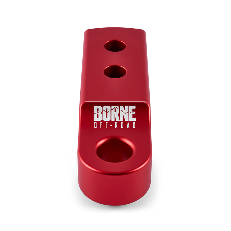 Borne Off-Road CNC Hitch Receiver Shackle 2in Red BNHR-2-RD