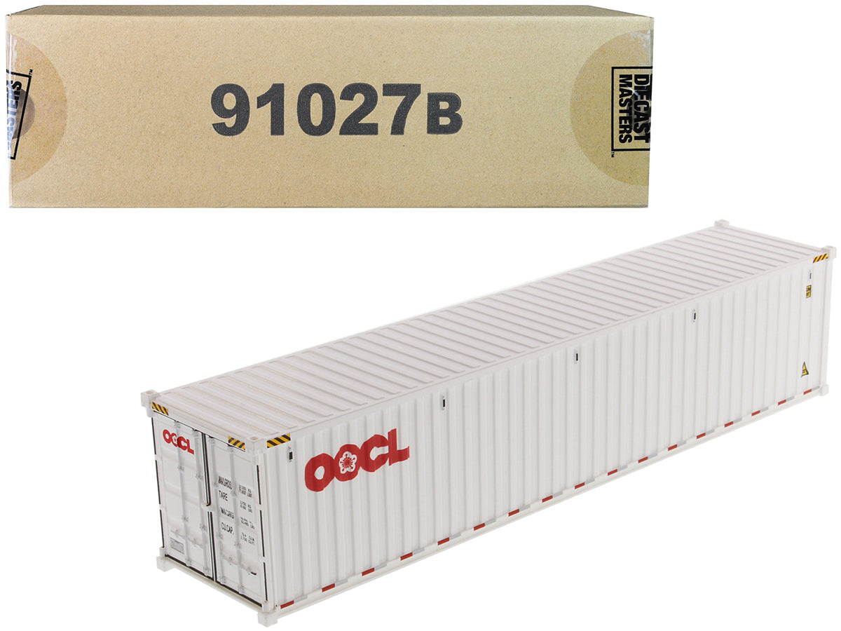 40' Dry Goods Sea Container "OOCL" White "Transport Series" 1/50 Model by Diecast Masters  free shipping USA