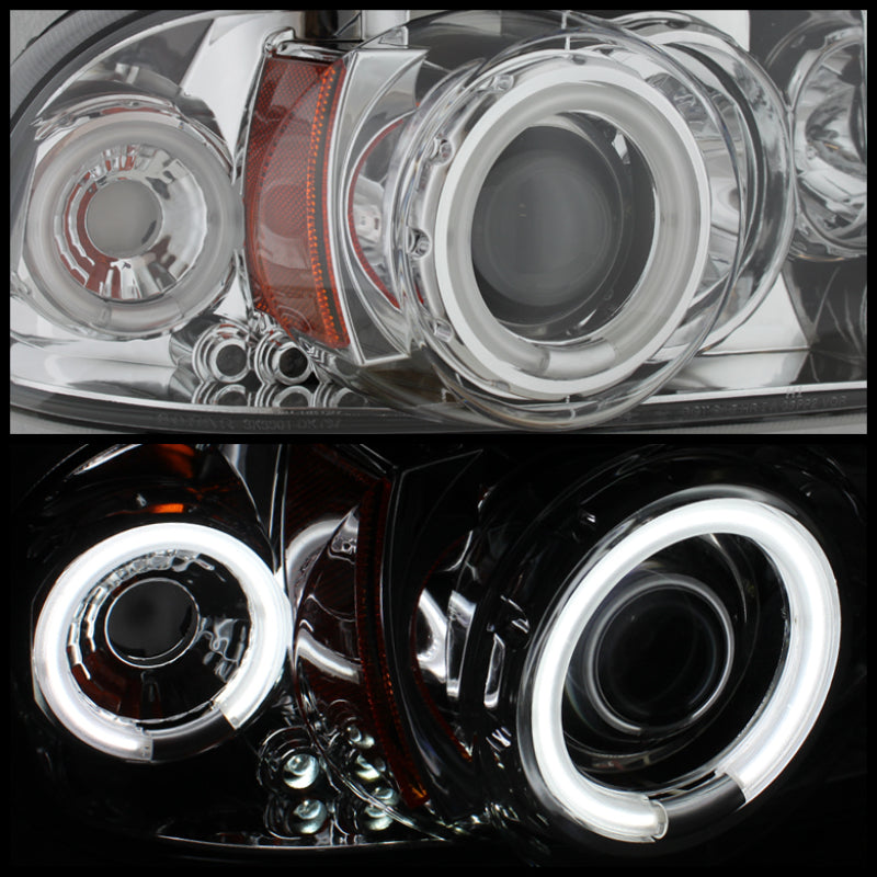 Spyder Dodge Dakota 97-04/Durango 98-03 1PC Projector Headlights LED Halo LED Chrm PRO-YD-DDAK97-C 5009791