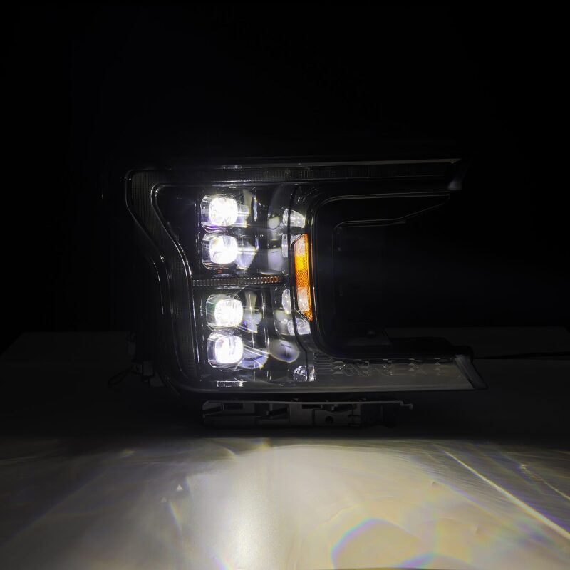AlphaRex 18-20 Ford F-150 NOVA LED Proj Headlight Alpha Blk (14th Gen G2 Style) 880249 *Discontinued