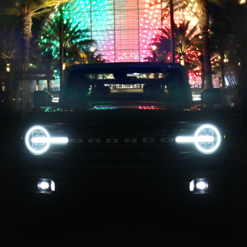 AlphaRex 21-23 Ford Bronco NOVA LED Projector Headlights Black 880260 *Discontinued