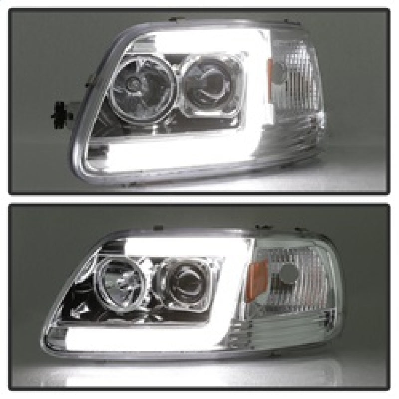 Spyder 97-03 Ford F-150 (After 6/1997) V2 Proj Headlights DRL LED - Chrm (PRO-YD-FF15097V2-LB-C) 5084644