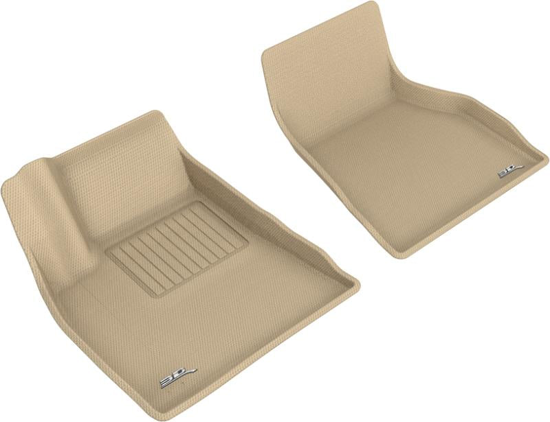 3D MAXpider 2015-2020 Tesla Model S Kagu 1st Row Floormat - Tan L1TL01311502