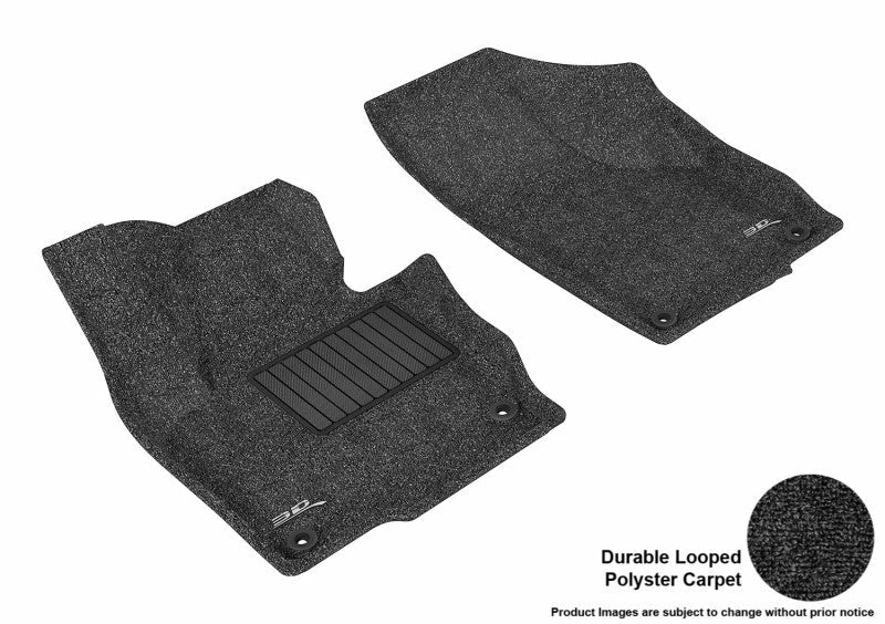 3D MAXpider 2009-2019 Volkswagen Tiguan/Tiguan Limited Classic 1st Row Floormat - Black L1VW02112209