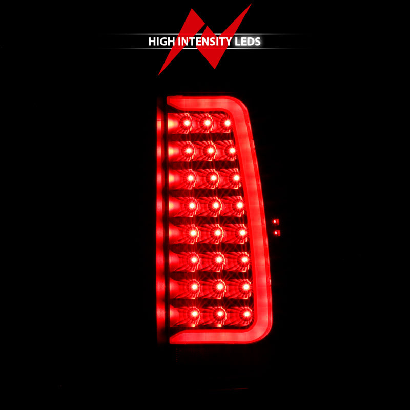 ANZO 2007-2014 Chevy Tahoe LED Taillight Plank Style Black w/Clear Lens 311321