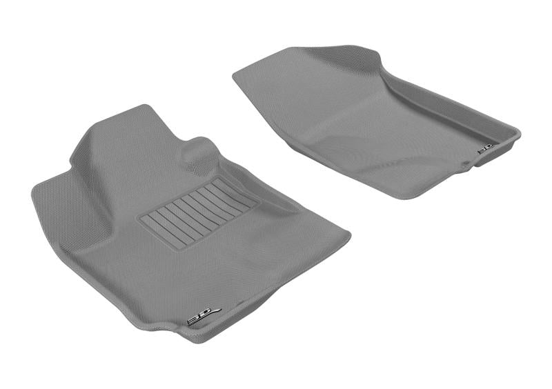 3D MAXpider 2010-2013 Kia Forte Kagu 1st Row Floormat - Gray L1KA01011501