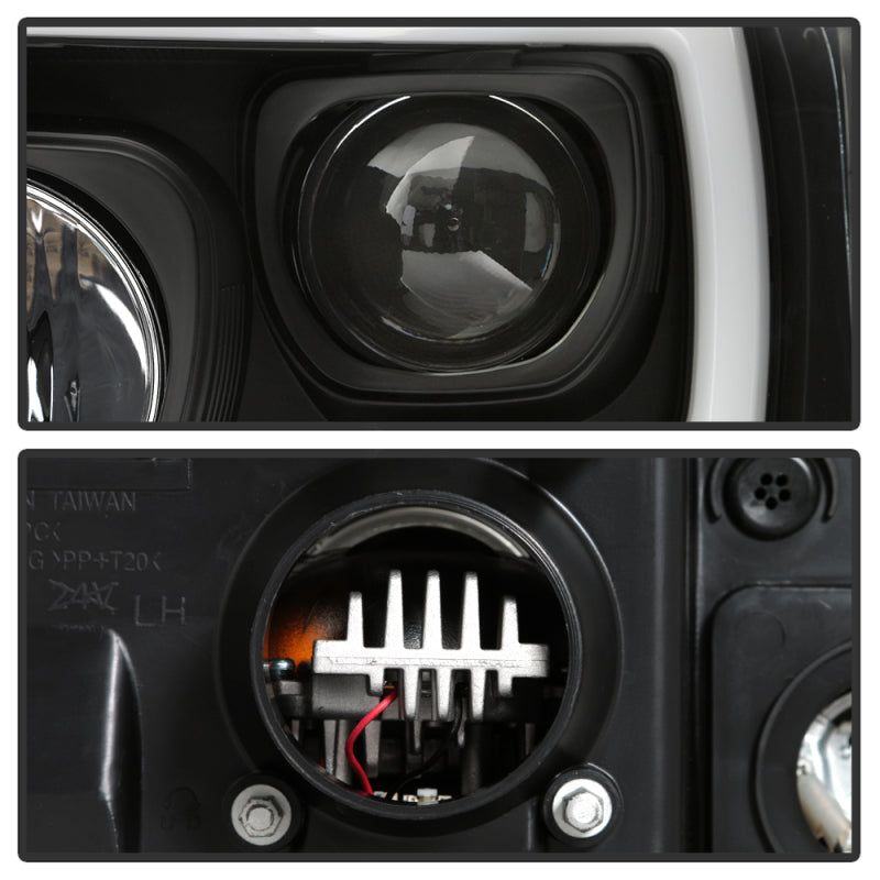 Spyder 05-07 Ford F250/350/450 Super Duty Projector LED Black PRO-YD-FS05V2PL-BK 5087911