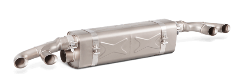 Akrapovic 16-17 Porsche 911 Turbo/Turbo S (991.2) Slip-On Line (Titanium) (Req. Tips/Diffuser) S-PO/TI/6H