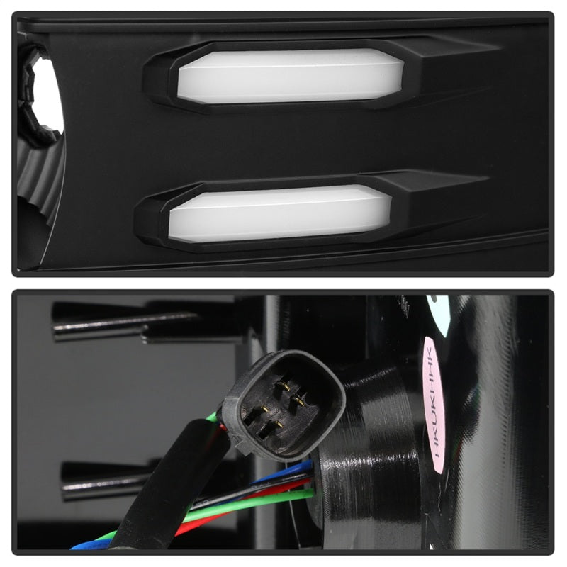Spyder 16-18 Chevy Silverado Light Bar LED Tail Lights - All Black ALT-YD-CS16-LED-B 5085863