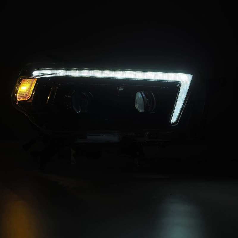 AlphaRex 10-13 Toyota 4Runner LUXX LED Proj Headlights Plank Style Alpha Black w/Seq Signal/DRL 880756 *Discontinued