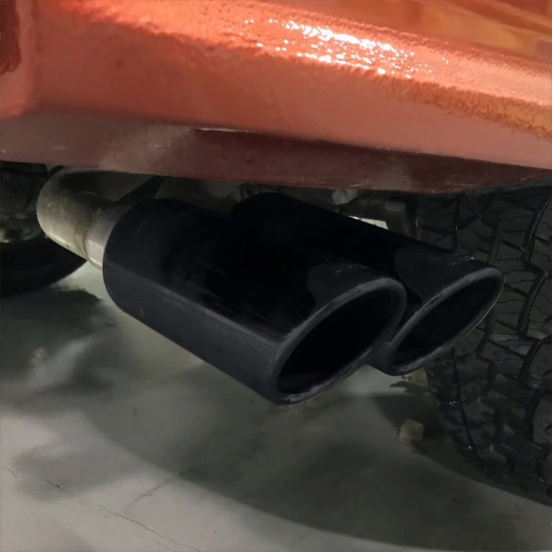 Ford Racing 2019 Ranger 2.3L Ecoboost Side Exit Cat-Back Exhaust System w/ Dual Black Chrome Tips M-5200-RA23SB