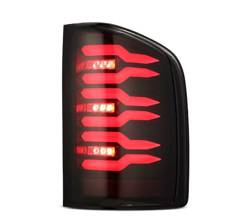 AlphaRex 07-14 Chevrolet Silverado 1500/2500HD/3500HD Luxx-Series LED Tail Lights Black/Red 620000 *Discontinued