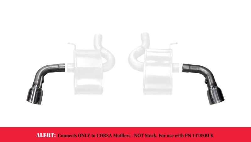 Corsa 16-17 Chevy Camaro SS 2.75in Inlet / 4.5in Outlet Polished Tip Kit (For Corsa Exhaust Only) 14775