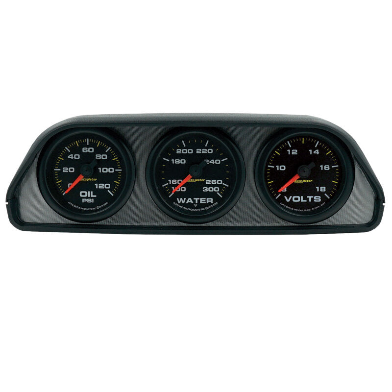 AutoMeter Extreme Environment 3 Gauge Kit w/ Universal Dash Pod 7060