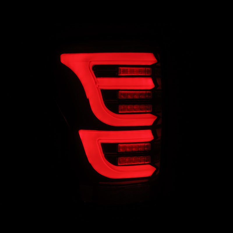 AlphaRex 07-13 Toyota Tundra LUXX-Series LED Tail Lights Black-Red 670050 *Discontinued