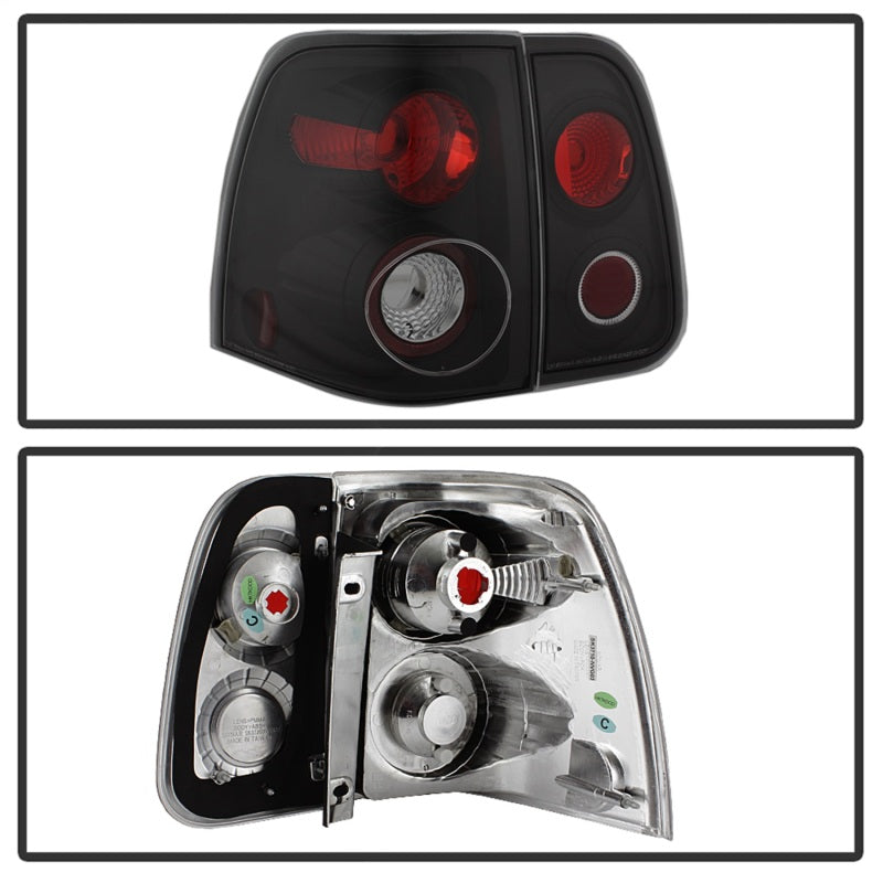 Spyder Lincoln Navigator 03-06 Euro Style Tail Lights Black ALT-YD-LN03-BK 5005946