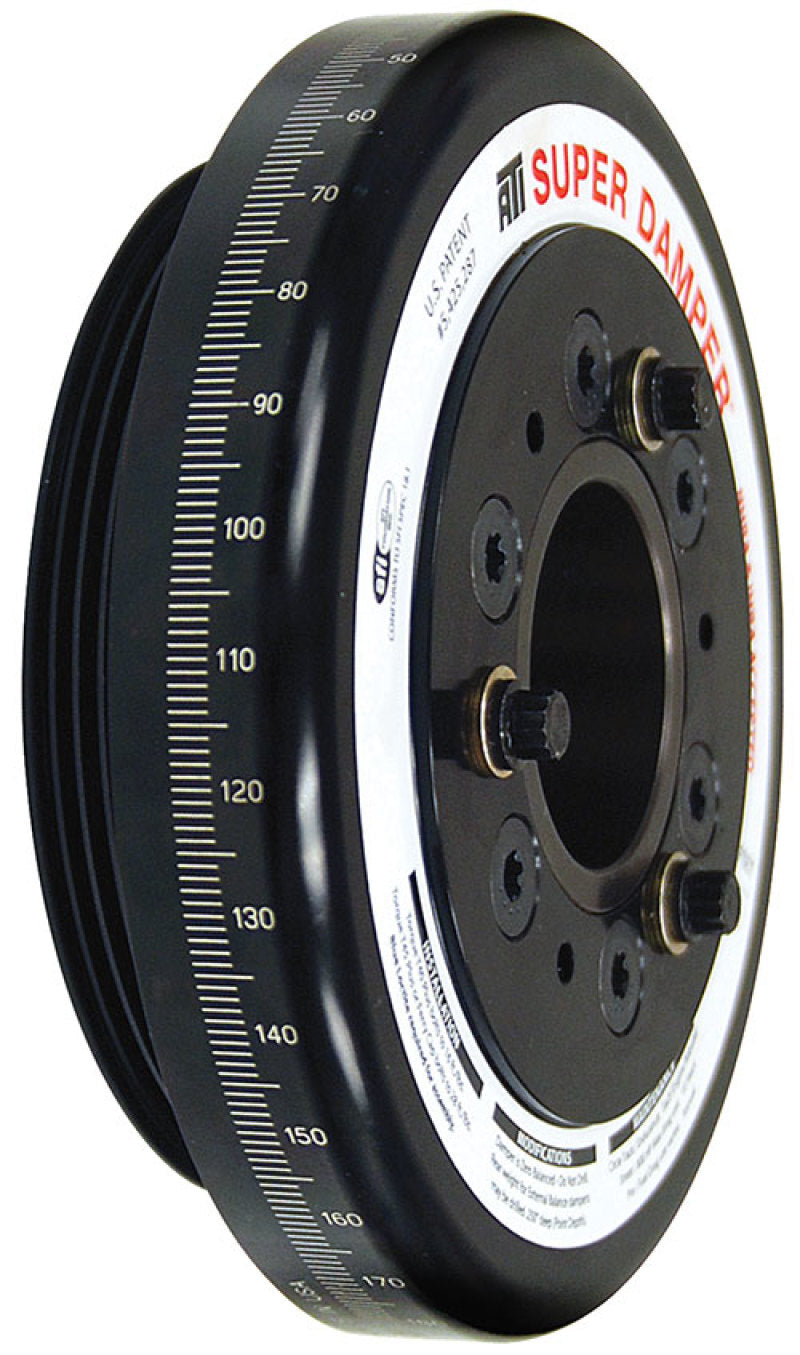 ATI Damper - 7.074in - Alum - Honda D - 4 Grv Rear Alum uminum Pulley - 10 Percent Underdrive ATI918456