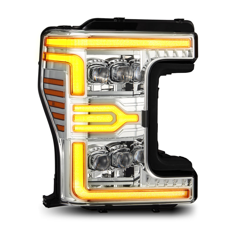 AlphaRex 17-19 Ford F-250/350/450/550 Super Duty NOVA-Series LED Proj Headlights Chrome w/SS & SBDRL 880347 *Discontinued