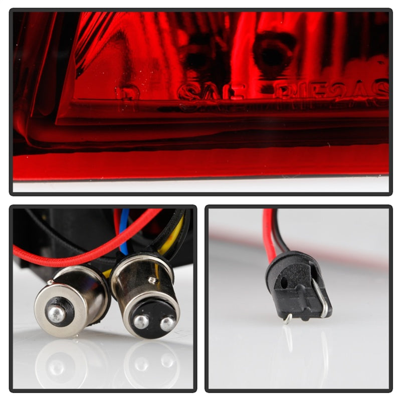 SPYDER Xtune Porsche 911 996 ( Non 4S. Turbo. GT3 ) 99-04 LED Tail Lights Red Clear ALT-ON-P99699-LED-RC 5013132