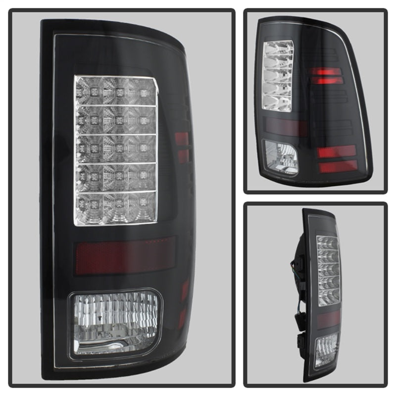 Spyder Dodge Ram 1500 13-14/Ram 2500 13-14 LED Tail Lights LED Model only - Blk ALT-YD-DRAM13-LED-BK 5077530