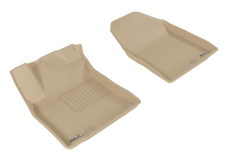 3D MAXpider 2017-2019 Hyundai/Kia Ioniq/Niro Kagu 1st Row Floormat - Tan L1HY07811502