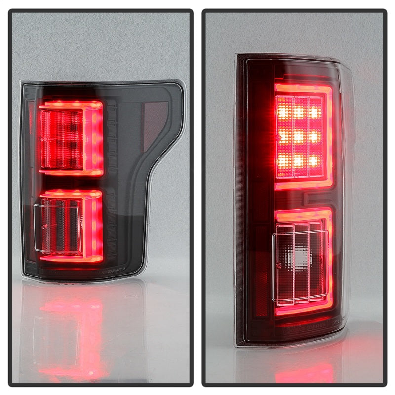 Spyder Ford F150 18-19 - Light Bar LED Tail Lights - All Black ALT-YD-FF15018-LED-BKV2 5085955