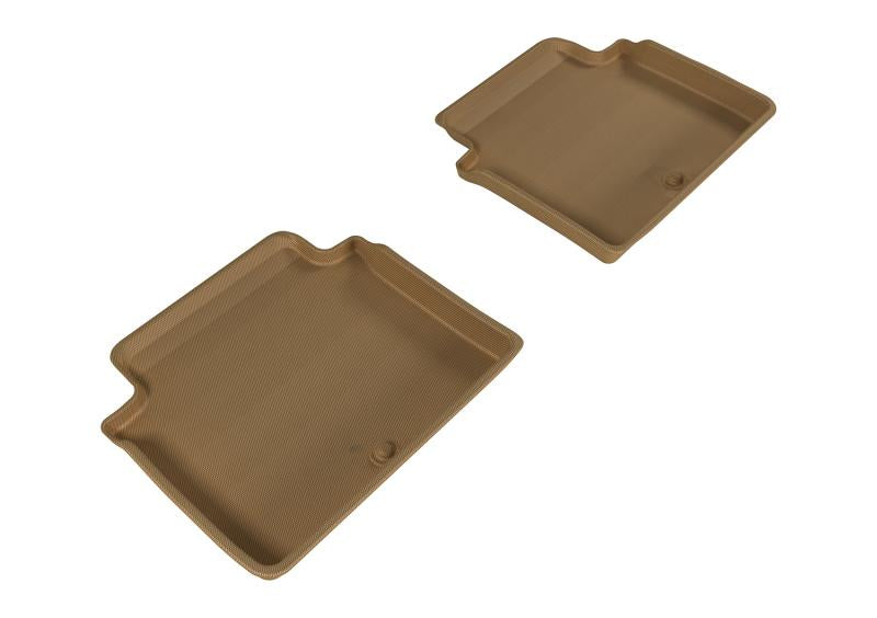 3D MAXpider 2015-2020 Genesis/Hyundai G80/Genesis Sedan Kagu 2nd Row Floormats - Tan L1HY05021502