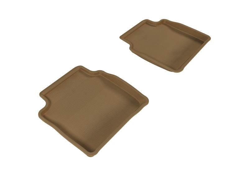 3D MAXpider 2008-2012 Chevrolet Malibu Kagu 2nd Row Floormats - Tan L1CH04821502