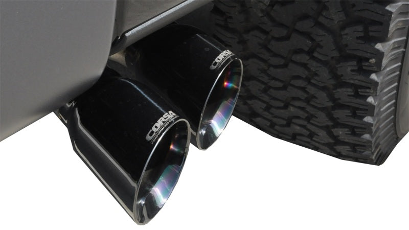 Corsa Performance 11-13 Ford F-150 EcoBoost 3.5L V6 Black Sport Cat-Back Exhaust 0W2HE
