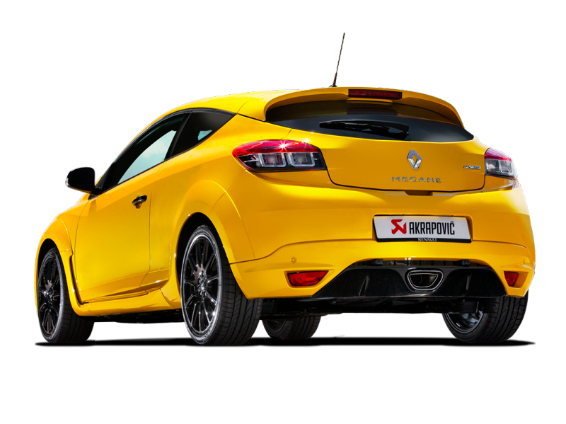 Akrapovic 10-16 Renault Megane Coupe RS Evolution Line Cat Back (Titanium) w/ Carbon Tips S-RE/T/1