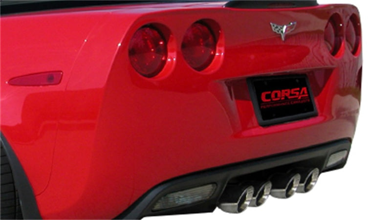 Corsa Performance 3.0" Dual Rear Exit Cat-Back Exhaust System With Twin 4.0" Tips