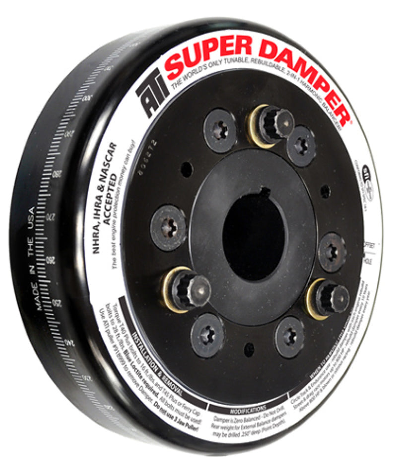 ATI Damper - 6.325in - Steel - Chevy SB / 90 Deg V6 - 409 - Pont 4Cyl - 3 Ring - 1Pc ATI917781