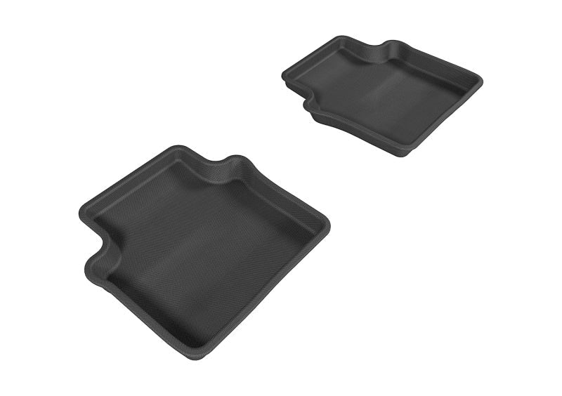3D MAXpider 2007-2010 Chrysler Sebring Sedan Kagu 2nd Row Floormats - Black L1CY00121509