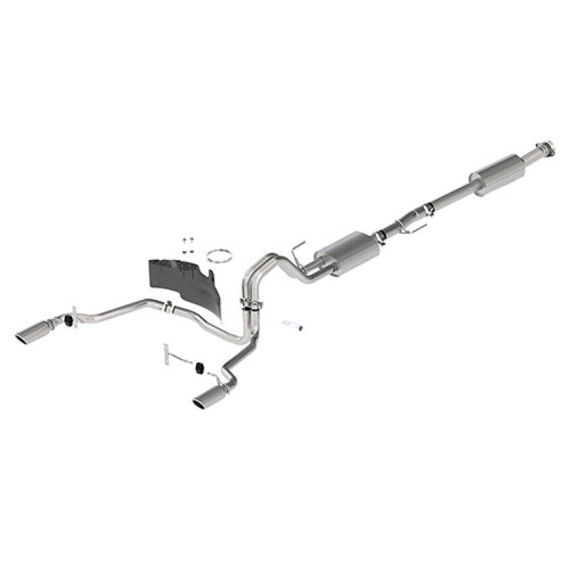 Ford Racing 21-22 F-150 2.7L/3.5L/5.0L Rear Exit Sport Exhaust - Chrome Tips M-5200-FSCR