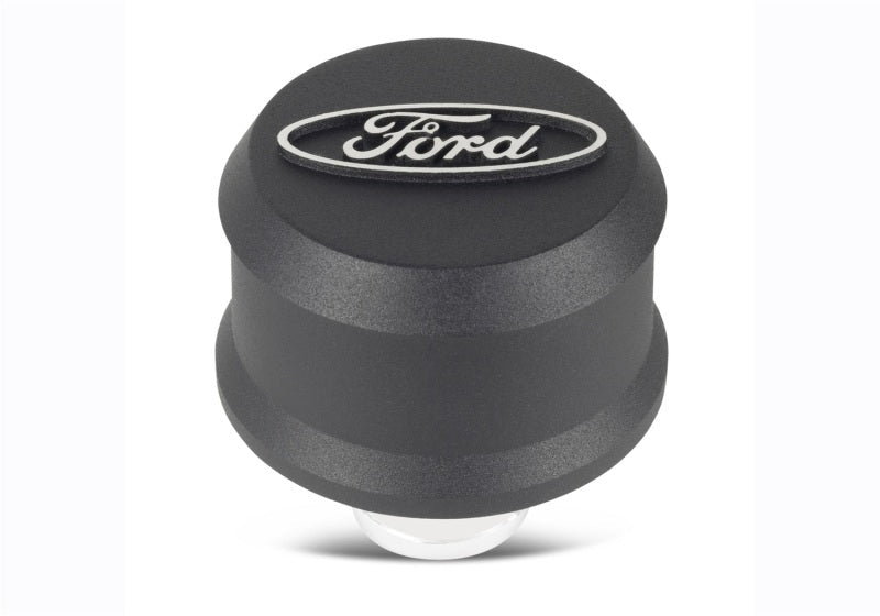 Ford Valve Cover Breather w/ Slant Edge - Alm Black FRD302-435