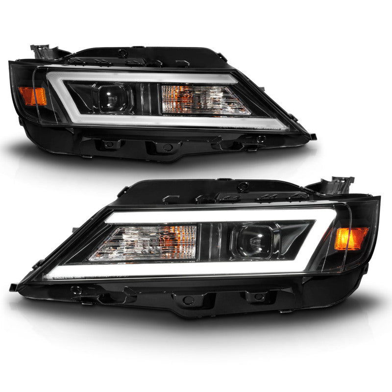 ANZO 14-20 Chevrolet Impala Square Projector LED Bar Headlights w/ Black Housing 121574