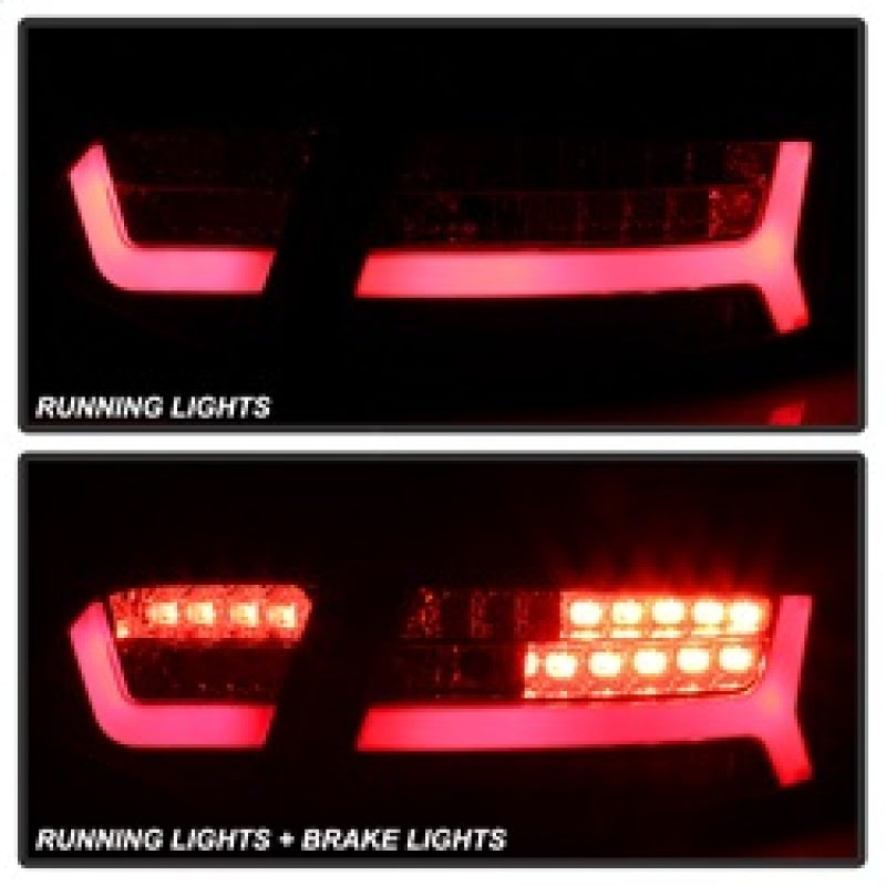 Spyder 09-12 Audi A6 LED Tail Lights - Red Clear (ALT-YD-AA609-LED-RC) 5085191