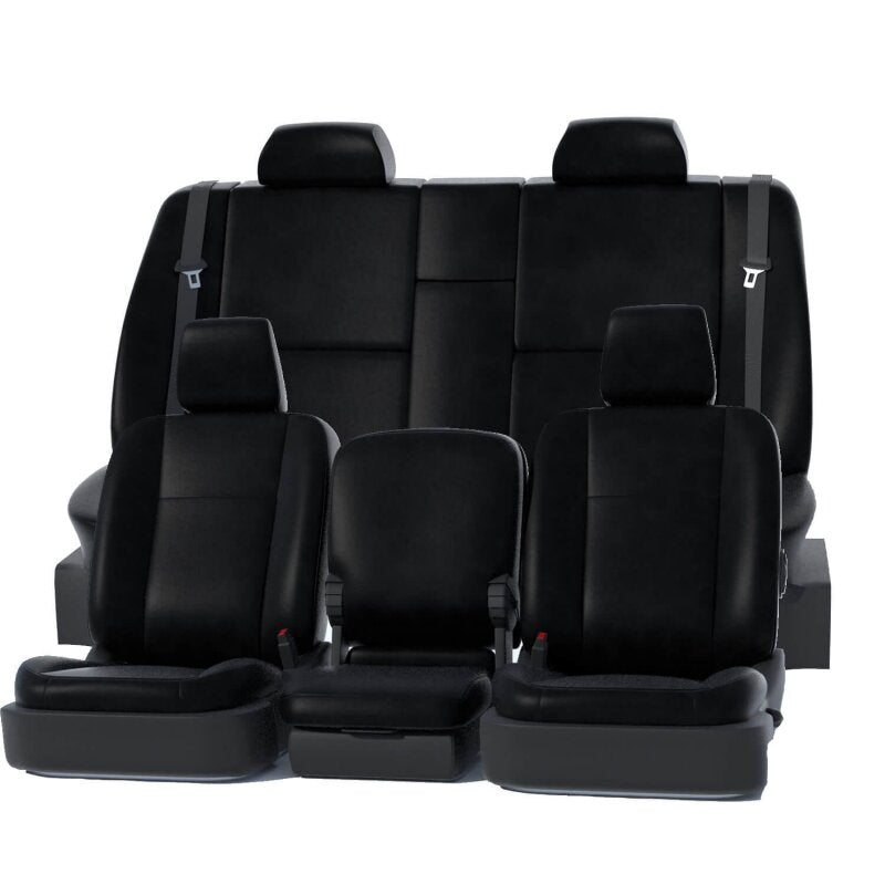 Covercraft 24-25 Ford F250-F550 King Ranch Leatherette PrecisionFit Custom Front Seat Covers - Black GTF4423ABLTBK