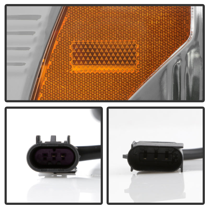 Spyder 17-18 Ford F250/F350/F450 Halogen Model Only -White Light Bar- Chrome- PRO-YD-FS17HALSI-C 5087843