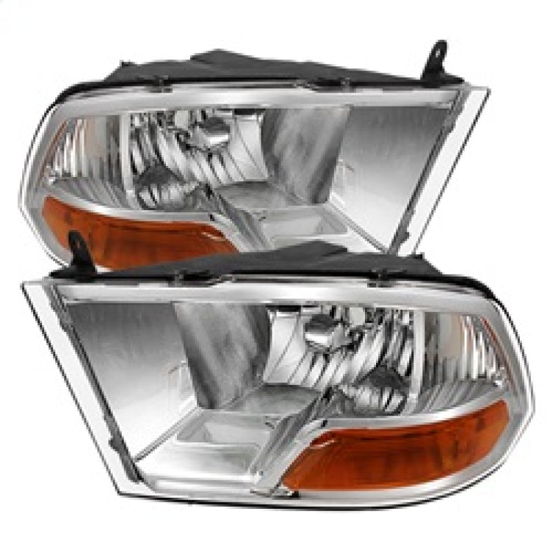 SPYDER Xtune Dodge Ram 1500 09-12 ( Non Quad Headlights ) Crystal Headlights Chrome HD-JH-DR09-AM-C 9022937