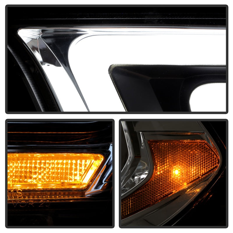 Spyder Dodge Durango 11-13 Halogen Model Only Projector Headlights - Chrome PRO-YD-DDU11SI-C 5088277