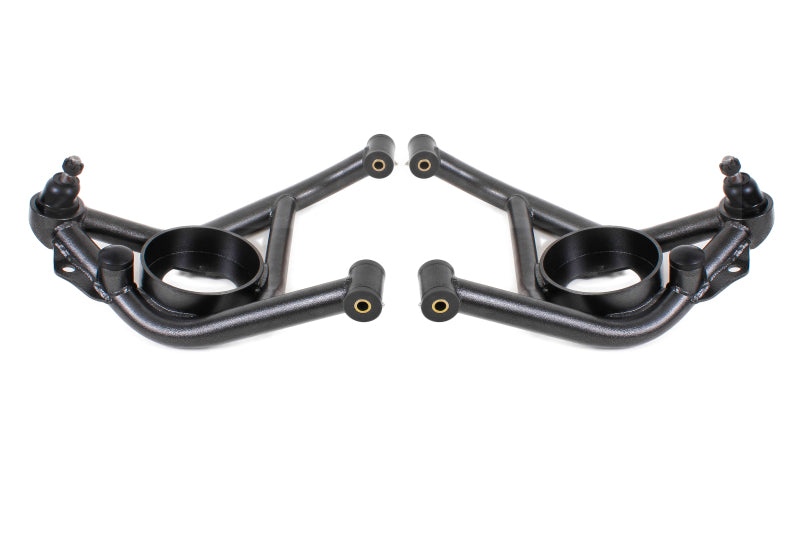 BMR Suspension BMR 70-81 Chevrolet Camaro A-Arms Lower Delrin Bushings Std Ball Joint - Black Hammertone AAL321H