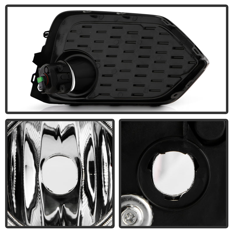 Spyder 16-17 Honda Civic 3DR Hatchback Only OEM Fog Light w/Switch - Clear (FL-HC2017-H-C) 9043321
