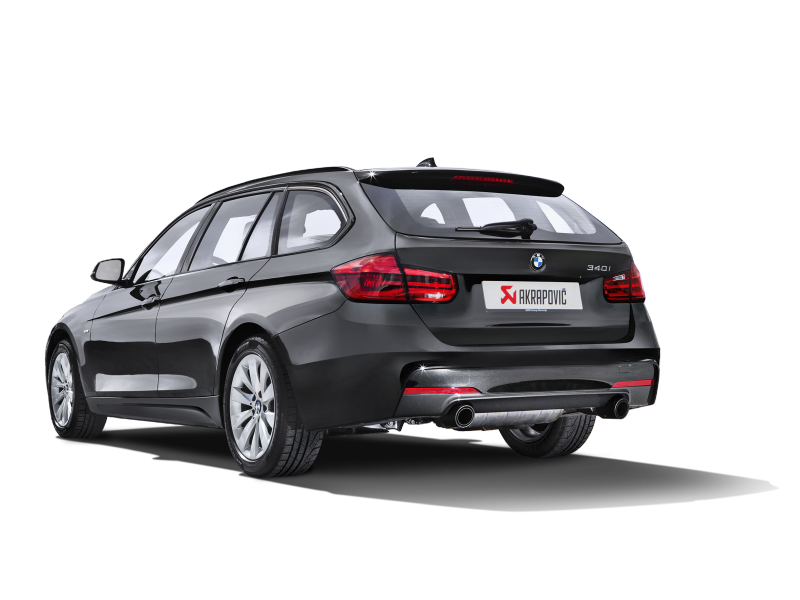 Akrapovic 16-17 BMW 340i (F30 F31) Evolution Line Cat Back (SS) w/ Carbon Tips (Req. Link Pipe) MTP-BM/SS/2H