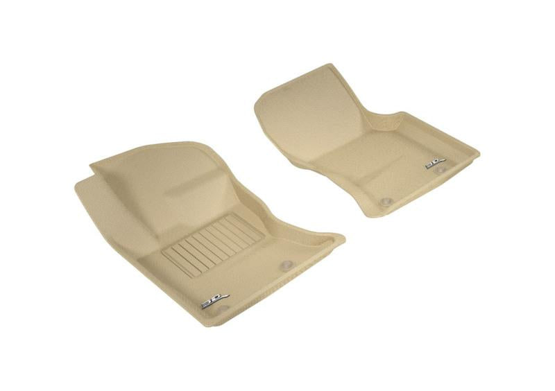 3D MAXpider 2017-2020 Jaguar/Land Rover F-Pace/Range Rover Velar Kagu 1st Row Floormat - Tan L1JG01211502