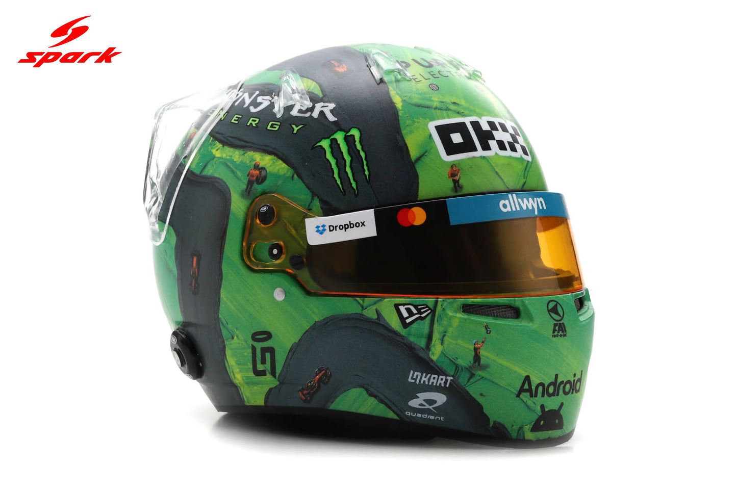 Spark-Model Mclaren F1 Team MCL39 L. Norris Helmet Las Vegas 2025 1:5
